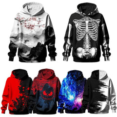 Starry Sky Painted 3D Print Graffiti Hoodie