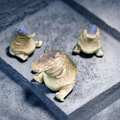 Chubby Little Crocodile Garden Ornament