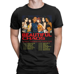 Kpop Beautiful Chaos Graphic Print Cotton T-shirt