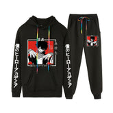 Men's Anime Casual Hoodie Trousers Suit