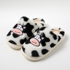 Baby Cow Fluffy Slippers