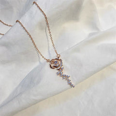 Luxury Rose Pendant Necklace