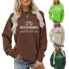 Women's Round Neck Loose Sweatshirt