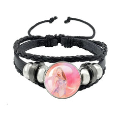 Taylor Vinyl Record Leather Bracelet