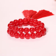Trendy Game Cosplay Red Beaded Bracelet