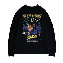 Unisex Anime Crew Neck Loose Sweatshirt