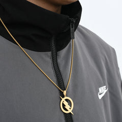 Cool Titanium Steel Comic Hero Logo Necklace