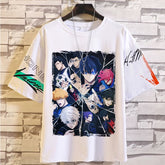 Unisex Anime Pattern Print Crew Neck T-shirt