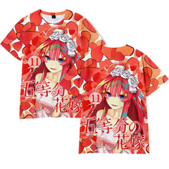 Trend Anime 3D Print Loose Short-sleeved T-shirt