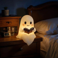 Cute Ghost Reading Book Lamp