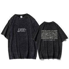 Retro KPOP FATE Logo Washed T-Shirt