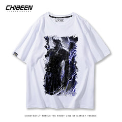 Game Print Short-sleeved Cotton Loose Tee