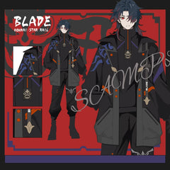 Casual Game Blade Cosplay Trench Coat Sweater Set