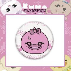 BP Doll Tinplate Badge Mirror Keychain
