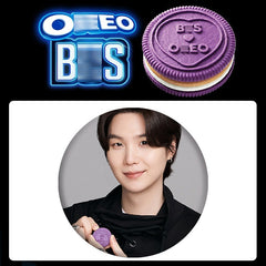 BANGTAN Oreo Tinplate Badge Mirror Keychain