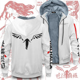 Cool Anime Cosplay Zipper Thicken Hoodie