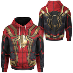 Unisex Spider 3D Print Cosplay Loose Hoodie