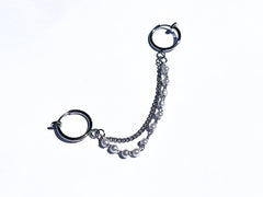 KPOP Pearl Chain Stud Earrings