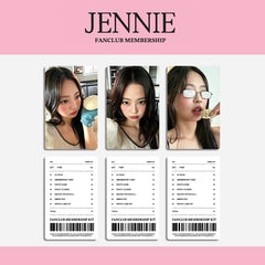 JENNIE FC Membership Photocard