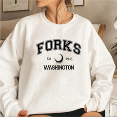 Women's Crew Neck Letter-printed Sweatshirt