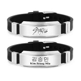 KPOP Fashion Stainless Steel Logo Bracelet