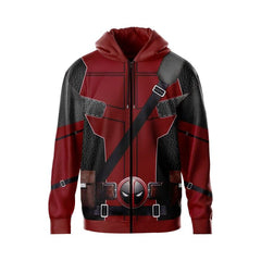 Unisex Deadpool and Wolverine 3D Print Cosplay Hoodie