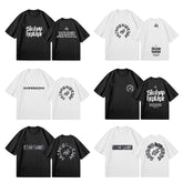 Trendy Kpop Logo Print Short Sleeve T-shirt