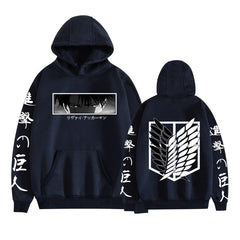 Levi Ackerman Print Pullover Hoodie
