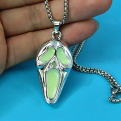 Luminous Skull Mask Pendant Necklace
