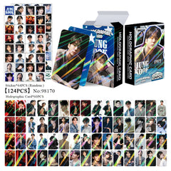 124PCS JUNGKOOK Flash Photocard Stickers