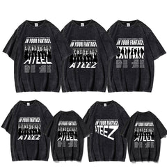 KPOP Album US Tour Poster Washed T-shirt