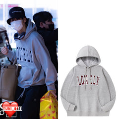 Men's and Women's Lonely Printed Pullover Hoodie