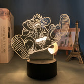 Colorful Luffy 3D Night Light