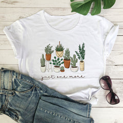 Lovely Women's Cactus Green Plants Short Sleeve T-shirt