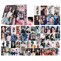 55PCS Chaeryeong Yeji GOLD Photocard