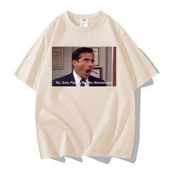 No God Please No Meme Short Sleeve T-shirt