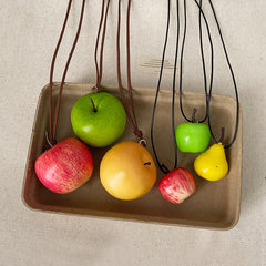 Unique Apple Pendant Necklace