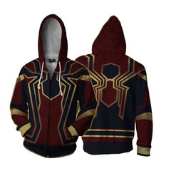 Unisex Trendy Spider Digital Printed Cosplay Sports Hoodie