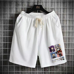 Men's Anime Loose Breathable Beach Shorts