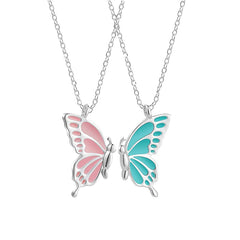 Niche Butterfly Friendship Necklace