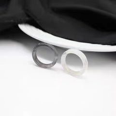 Retro Felix Black and White Couple Ring