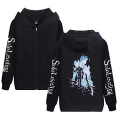 Unisex Anime Printed Zipper Hoodie