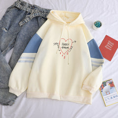 Cute Girls Print Fleece Casual Hoodie
