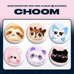 BM "CHOOM" Cartoon Badge Mirror Keychain