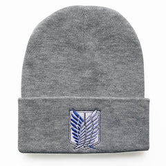 Anime Logo Embroidered Knitted Hat