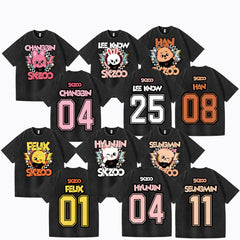 Vintage SKZ Number Printed Wash T-shirt