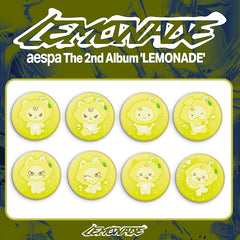 AE "LEMONADE" Cartoon Badge Mirror Keychain
