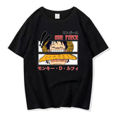 Unisex Casual Luffy Pattern Short Sleeve T-Shirt