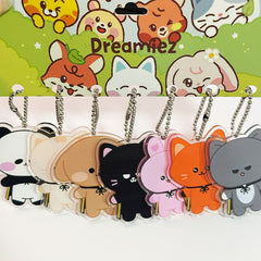 Dreamiez Cartoon Acrylic Keychain 7PCS