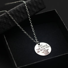 May The Force Be with You Yoda Necklace